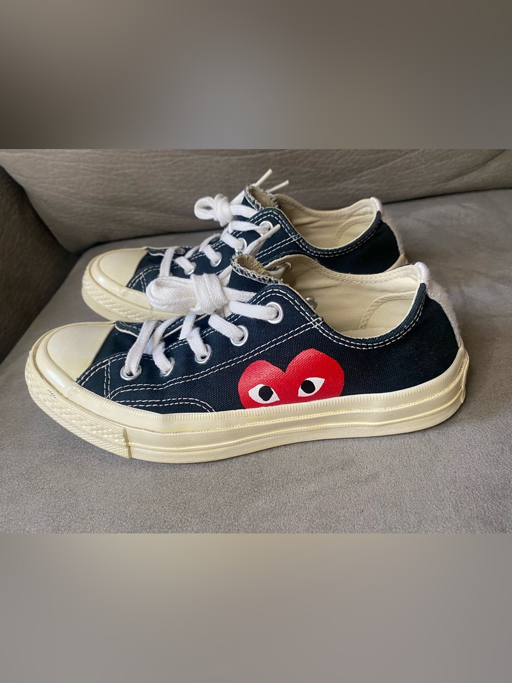Converse Comme Des Garcons Play Black Canvas 70s